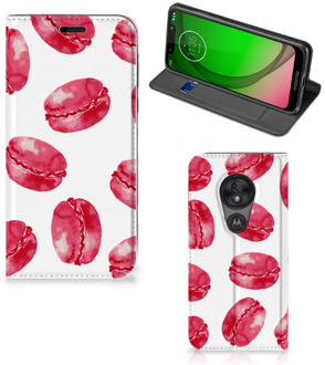 B2Ctelecom Motorola Moto G7 Play Flip Style Cover Pink Macarons