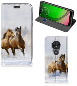 B2Ctelecom Motorola Moto G7 Play Hoesje maken Paarden