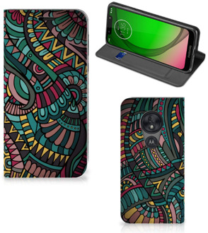 B2Ctelecom Motorola Moto G7 Play Hoesje met Magneet Aztec