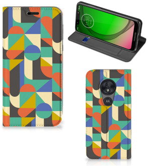 B2Ctelecom Motorola Moto G7 Play Hoesje met Magneet Funky Retro