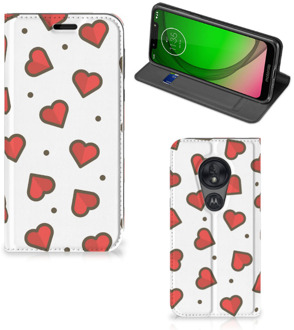 B2Ctelecom Motorola Moto G7 Play Hoesje met Magneet Hearts