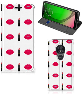 B2Ctelecom Motorola Moto G7 Play Hoesje met Magneet Lipstick Kiss