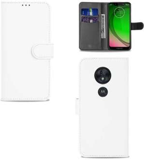 B2Ctelecom Motorola Moto G7 Play Hoesje Wit met Pasjeshouder