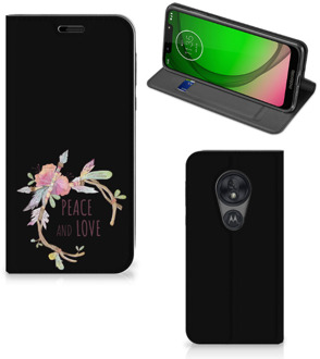 B2Ctelecom Motorola Moto G7 Play Magnet Case Boho Text