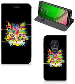 B2Ctelecom Motorola Moto G7 Play Magnet Case Cat Color