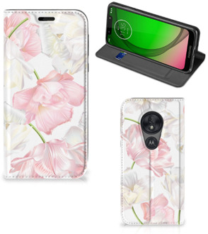 B2Ctelecom Motorola Moto G7 Play Smart Cover Lovely Flowers