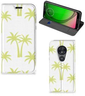 B2Ctelecom Motorola Moto G7 Play Smart Cover Palmtrees