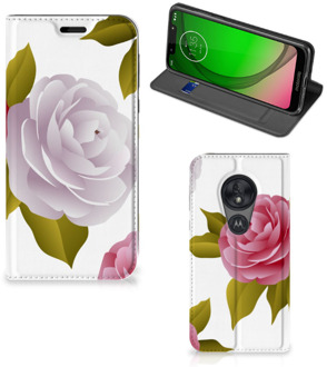 B2Ctelecom Motorola Moto G7 Play Smart Cover Roses