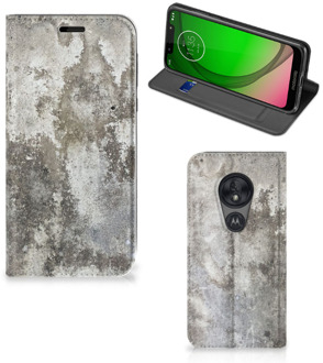 B2Ctelecom Motorola Moto G7 Play Standcase Beton Print