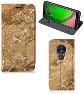 B2Ctelecom Motorola Moto G7 Play Standcase Marmer Beige