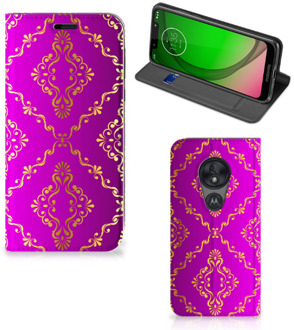 B2Ctelecom Motorola Moto G7 Play Telefoon Hoesje Barok Roze