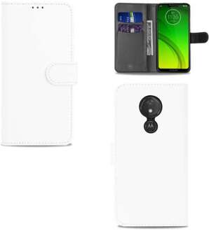 B2Ctelecom Motorola Moto G7 Power Bookcase Hoesje Wit met Pasjeshouder