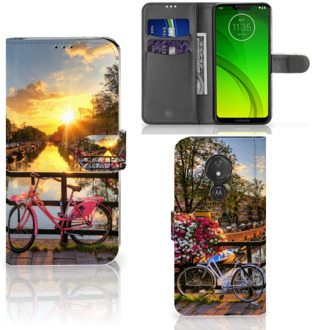 B2Ctelecom Motorola Moto G7 Power  Hoesje Bookcase Amsterdamse Grachten