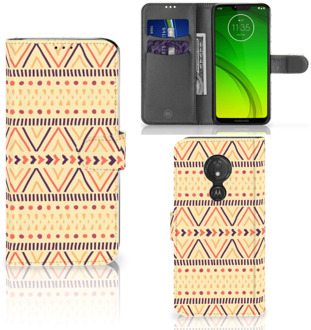 B2Ctelecom Motorola Moto G7 Power  Hoesje Bookcase Aztec Yellow