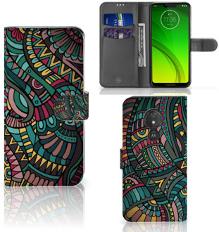 B2Ctelecom Motorola Moto G7 Power Hoesje Bookcase Aztec