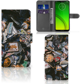 B2Ctelecom Motorola Moto G7 Power  Hoesje Bookcase Badges