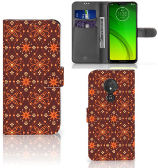 B2Ctelecom Motorola Moto G7 Power  Hoesje Bookcase Batik Brown