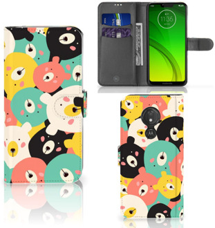 B2Ctelecom Motorola Moto G7 Power  Hoesje Bookcase Bears