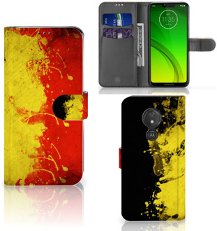 B2Ctelecom Motorola Moto G7 Power Hoesje Bookcase Belgische Vlag