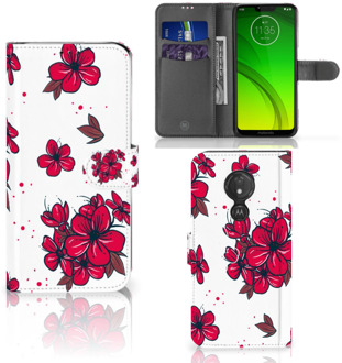 B2Ctelecom Motorola Moto G7 Power Hoesje Bookcase Blossom Red