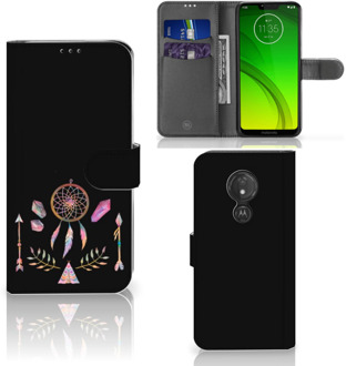 B2Ctelecom Motorola Moto G7 Power  Hoesje Bookcase Boho Dreamcatcher