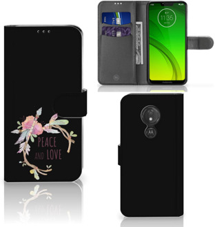 B2Ctelecom Motorola Moto G7 Power  Hoesje Bookcase Boho Text