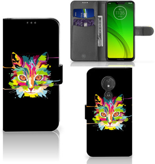 B2Ctelecom Motorola Moto G7 Power  Hoesje Bookcase Cat Color