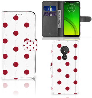 B2Ctelecom Motorola Moto G7 Power Hoesje Bookcase Cherries