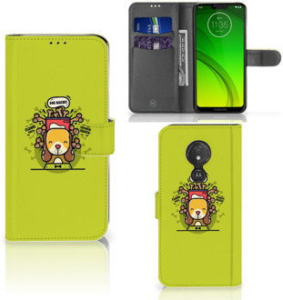 B2Ctelecom Motorola Moto G7 Power Hoesje Bookcase Doggy Biscuit