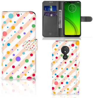 B2Ctelecom Motorola Moto G7 Power Hoesje Bookcase Dots