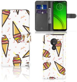 B2Ctelecom Motorola Moto G7 Power Hoesje Bookcase Icecream