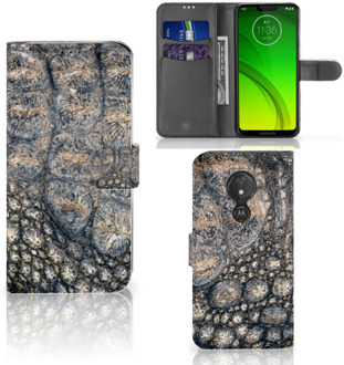 B2Ctelecom Motorola Moto G7 Power  Hoesje Bookcase Krokodillenprint