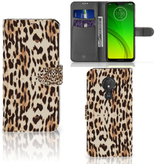 B2Ctelecom Motorola Moto G7 Power  Hoesje Bookcase Leopard