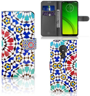 B2Ctelecom Motorola Moto G7 Power Hoesje Bookcase Mozaïek