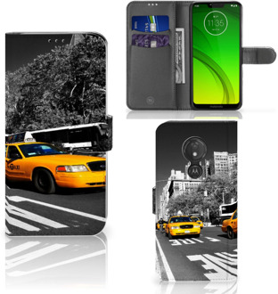 B2Ctelecom Motorola Moto G7 Power Hoesje Bookcase New York Taxi