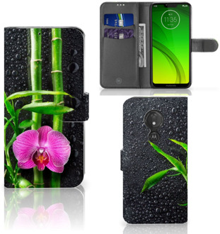 B2Ctelecom Motorola Moto G7 Power Hoesje Bookcase Orchidee