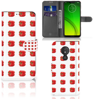 B2Ctelecom Motorola Moto G7 Power Hoesje Bookcase Paprika Red