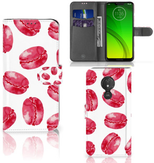 B2Ctelecom Motorola Moto G7 Power Hoesje Bookcase Pink Macarons