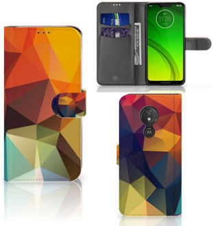 B2Ctelecom Motorola Moto G7 Power Hoesje Bookcase Polygon Color