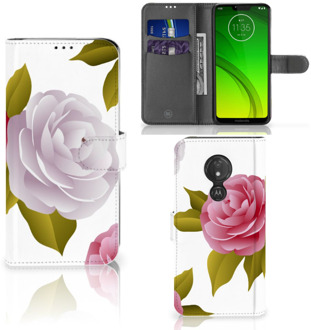 B2Ctelecom Motorola Moto G7 Power  Hoesje Bookcase Roses