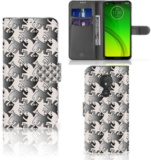 B2Ctelecom Motorola Moto G7 Power  Hoesje Bookcase Salamander Grey