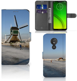 B2Ctelecom Motorola Moto G7 Power Hoesje Bookcase Schaatsers