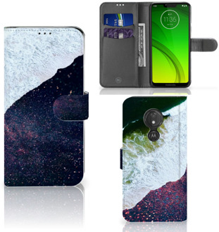 B2Ctelecom Motorola Moto G7 Power Hoesje Bookcase Sea in Space