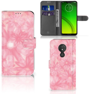 B2Ctelecom Motorola Moto G7 Power  Hoesje Bookcase Spring Flowers