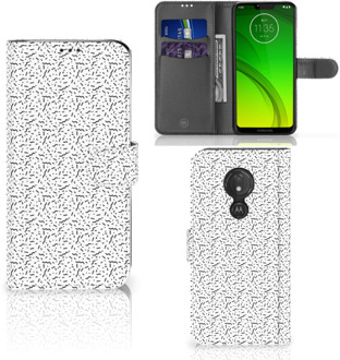 B2Ctelecom Motorola Moto G7 Power  Hoesje Bookcase Stripes Dots