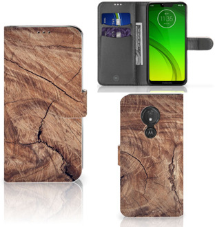 B2Ctelecom Motorola Moto G7 Power Hoesje Bookcase Tree Trunk