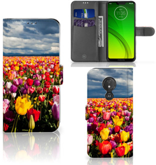 B2Ctelecom Motorola Moto G7 Power  Hoesje Bookcase Tulpen