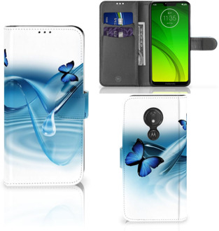 B2Ctelecom Motorola Moto G7 Power  Hoesje Bookcase Vlinders