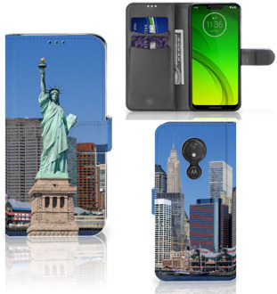 B2Ctelecom Motorola Moto G7 Power  Hoesje Bookcase Vrijheidsbeeld