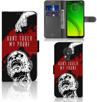 B2Ctelecom Motorola Moto G7 Power Hoesje Bookcase Zombie Blood